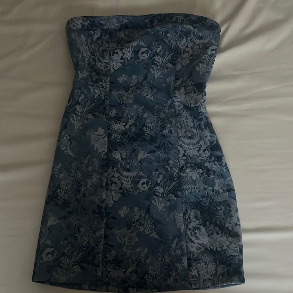 Vintage Print Mini Dress